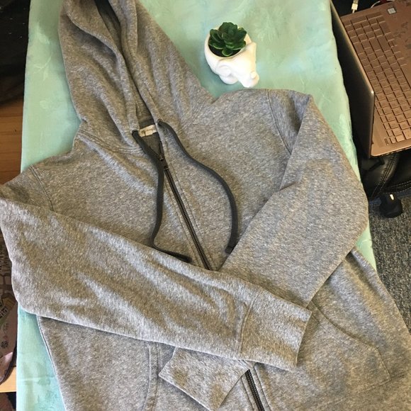 Madewell Tops - Madewell Soft Charcoal Gray Hoodie Size M